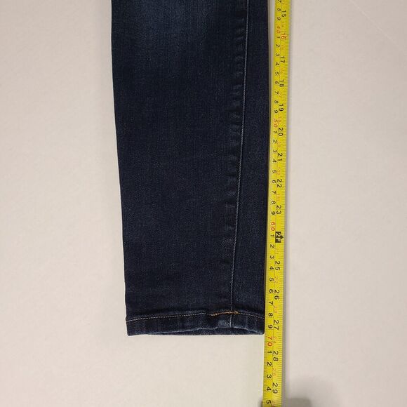 EVERLANE The Curvy High Rise Skinny Jean 30 Reg Blue Dark Wash Minimalist Ankle - Picture 11 of 11